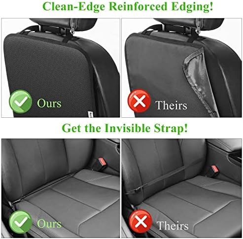 Meolsaek Kick Mats Back Seat Protector, Waterproof Oxford Seat Back Protector - Image 5
