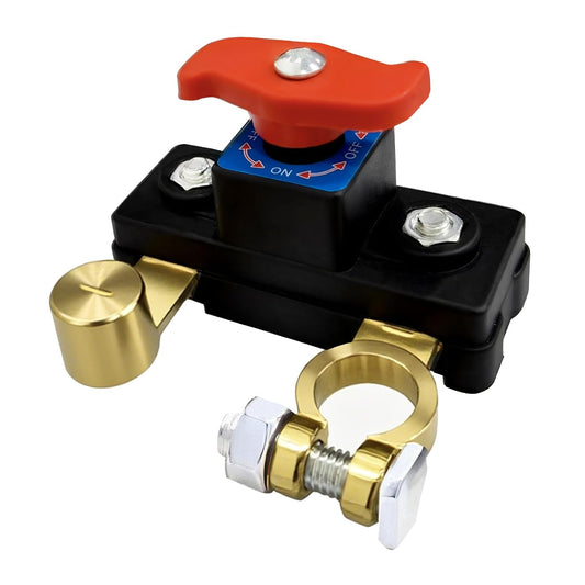Car Battery Power Cut-Off Switch Breaker, Pure Copper Stable Transmission High Conductivity Disconnect Smart Battery Disconnect Switch for Car Truck Boat Rv Supplies