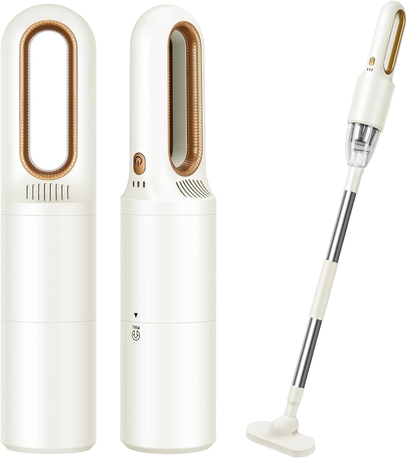 2-in-1 Mini Cordless Vacuum Cleaner, Handheld Vacuum Cleaner, USB Rechargeable Car Vacuum Portable, Quickly Dust Removal, for Hardwood Floor, Carpets, Pet Hair, Car, Office & Home Cleaning