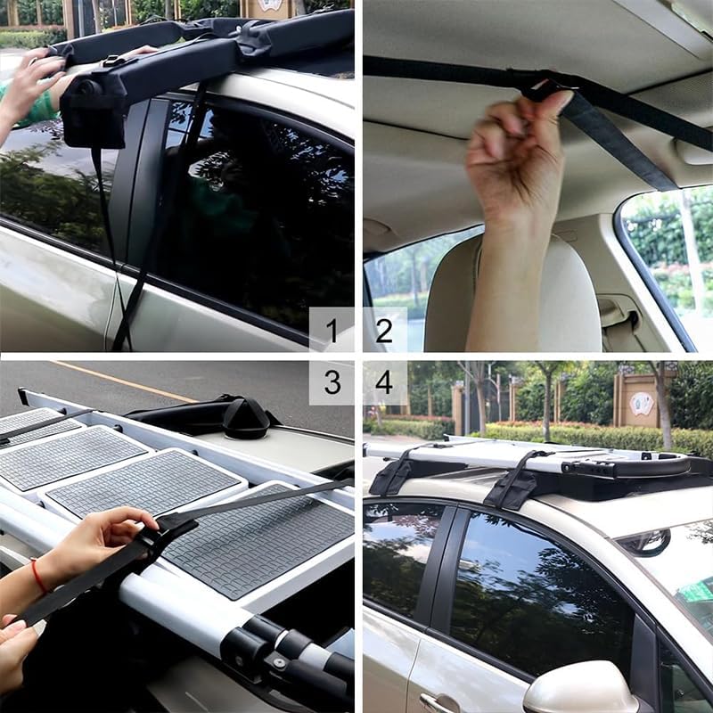 2 Pcs Soft Roof Rack Pads for Ford Fiesta Fusion Escort Focus Mondeo KUGA - Image 6