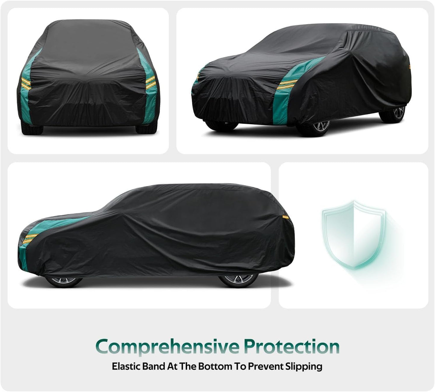 SUV Car Cover Custom Fit for Subaru Forester(2009-2025), Waterproof All Weather for Automobiles, Outdoor Full Cover with Windproof Clip Straps.