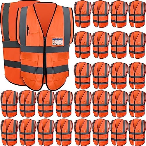 Leumoi 30 Pack Reflective Safety Vest by Leumoi