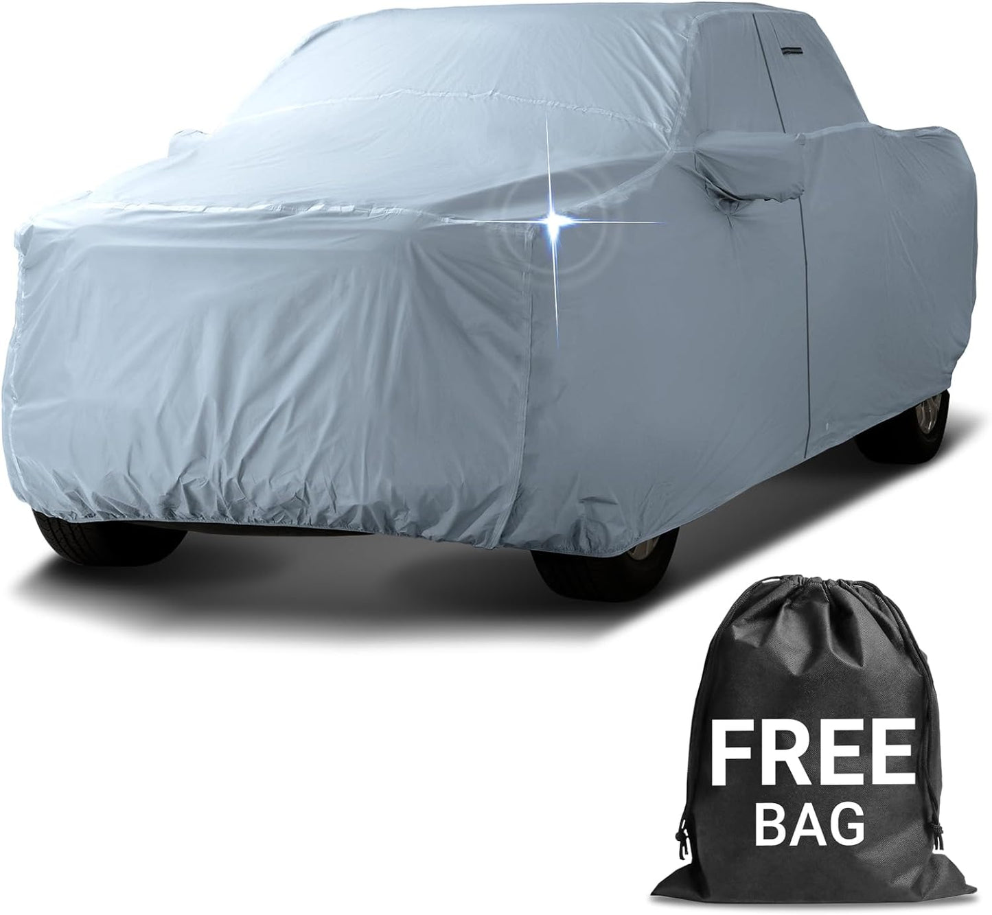 iCarCover Fits 2004-2008 F-150 SuperCrew Cab, 6.5 ft Regular Bed Ford Truck Cover Automobiles Form-Fit Padded Full Exterior Waterproof Automobiles Protection Covers