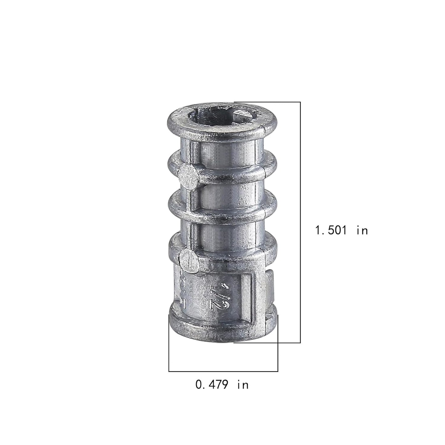 Wensilon(30pcs) 1/4 * 1-1/2 Lag Shield Anchor Long Zinc Alloy Bolts Concrete Anchors, Zinc Alloy Masonry Anchors Hole