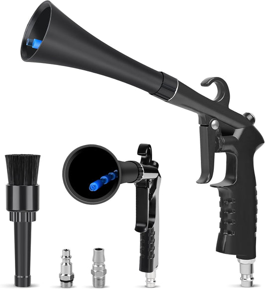Car Cleaning Gun Detailing Interior Dryer Air Blow Gun, High Pressure Blower Gun, Car Detailing Kit Interior Cleaner, Car Detailing Tools for Car Quickly Blasts Dirt and Dust Works with Air