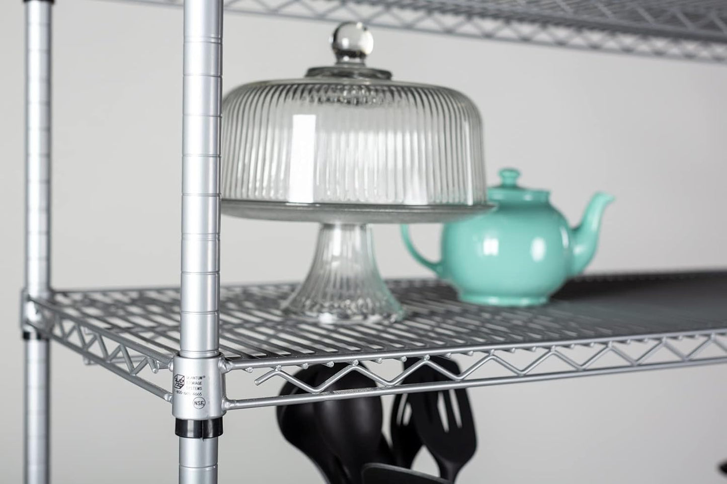 Omega 21" Deep x 24" Wide x 63" High 3 Tier Gray Starter Shelving Unit