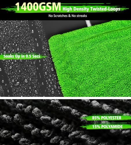 YeewayVeh Agile Giant Car Drying Towel, 1400 GSM - Image 4