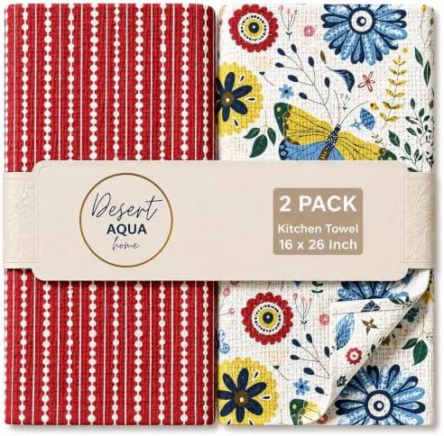 Kitchen Towels, Dish Towels for Kitchen by DesertAqua