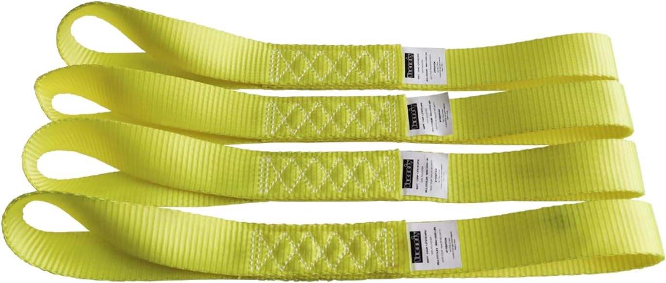 Soft Loop Tie Down Straps (4PK) Heavy Duty Motorcycle Tie Down Straps Loop Straps 1.5” x 18” x 10,000 LBS for ATV, UTV Trailer