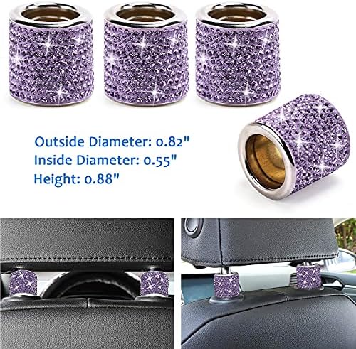 ToBeQueen Purple Bling Car Accessories Set - Image 3