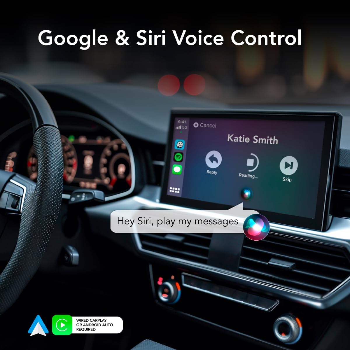 2026 Wireless CarPlay Adapter 8PRO by AUTOSKY – Convert Wired to Wireless, Plug & Play, Fast & Stable Connection, Apple & Android Auto Compatible, Compact Design
