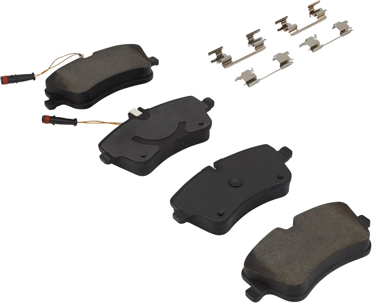 Premium Semi-Metallic Front Brake Pads (1001-0872M) Compatible with Mercedes-Benz C200 2004-2001, C230 2005-2002, C240 2001, C240 2004-2003, CLK280 2009-2007, E280 2007, SLK200 2007-2005