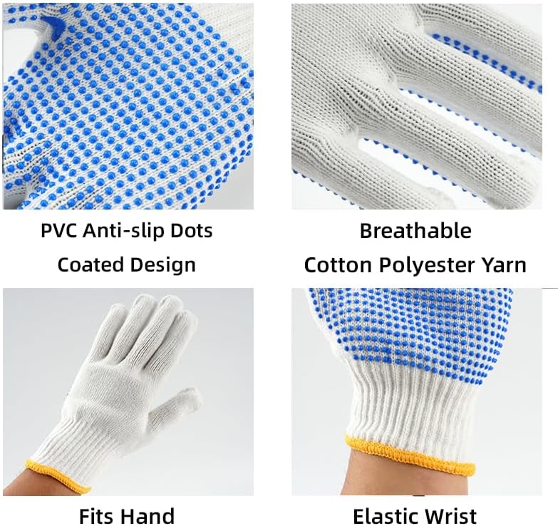 240 Pairs Cotton Work Gloves Bulk - Image 4
