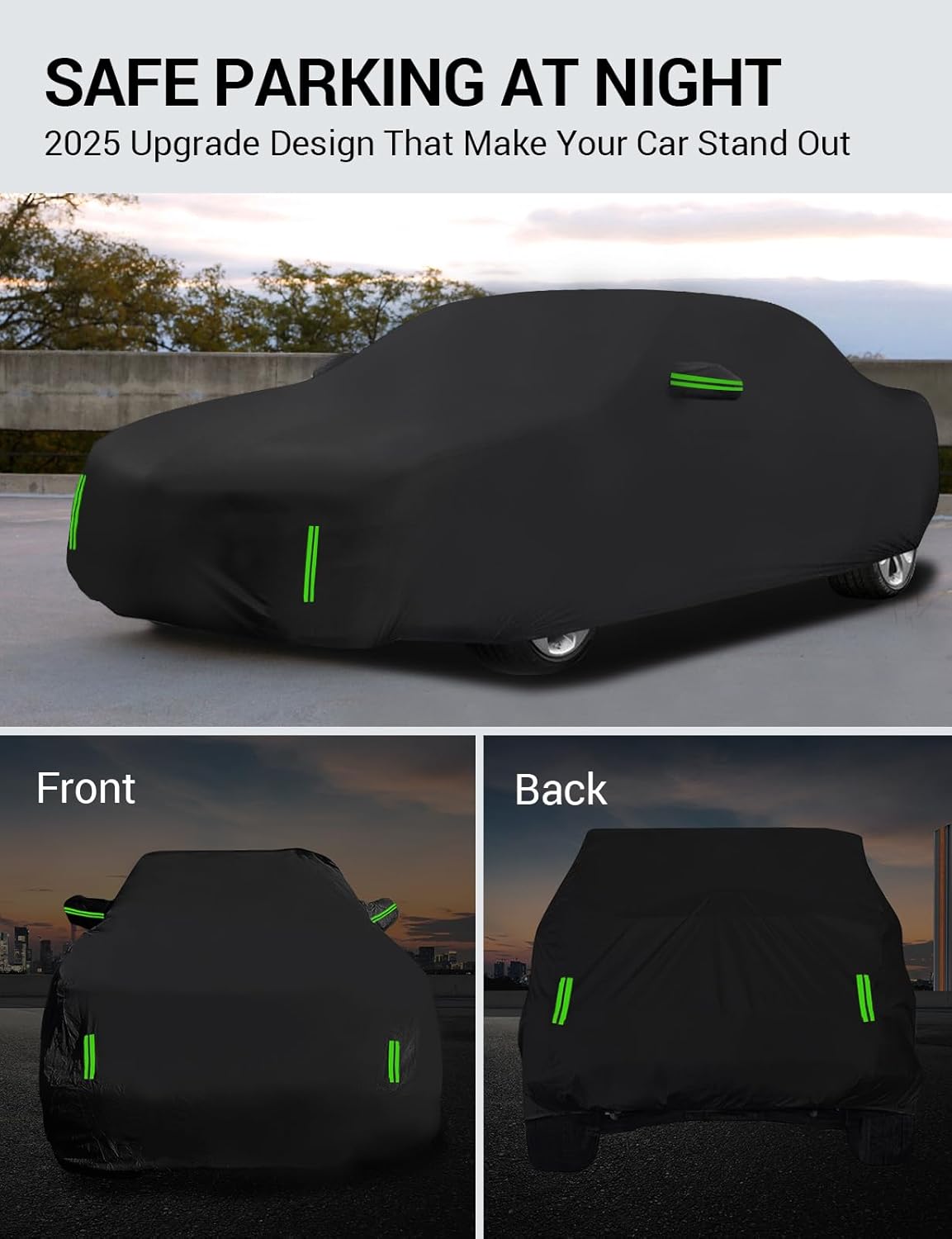 Proadsy 2025 Upgrade Car Cover Custom Fit for Lincoln Nautilus 2024 2025, Waterproof All Weather for Automobiles, Full Exterior Cover Rain Snow Sun Protector Indoor Outdoor Car Cover