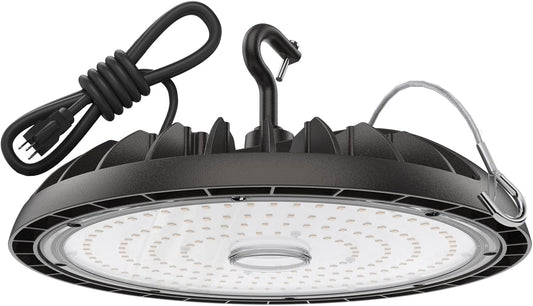 Led High Bay Light 150W, 5000K Bright High Bay Led Lights 22500LM, Durable UFO Bay Lighting (150LM/W) for Workshop, Garage, Barn