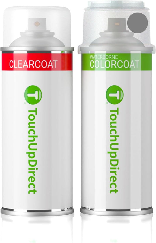 TouchUpDirect 1L0 Cutting Edge Metallic Compatible with Toyota Exact Match Touch Up Paint Aerosol - Essential Kit