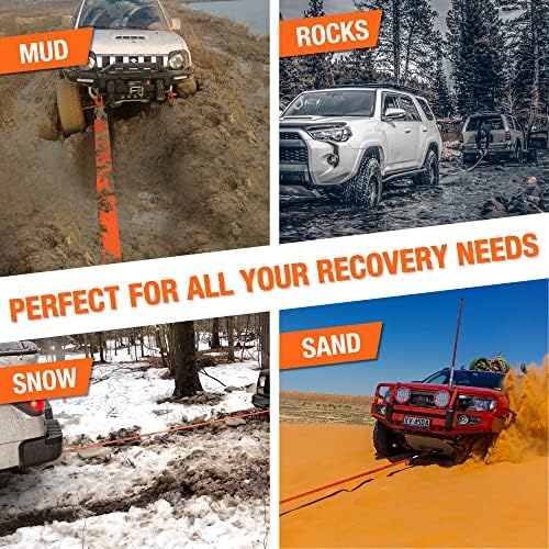 ALL-TOP Extreme Duty Tow Strap Recovery Kit: 4inch x 30ft 100% Nylon and 22% - Image 6