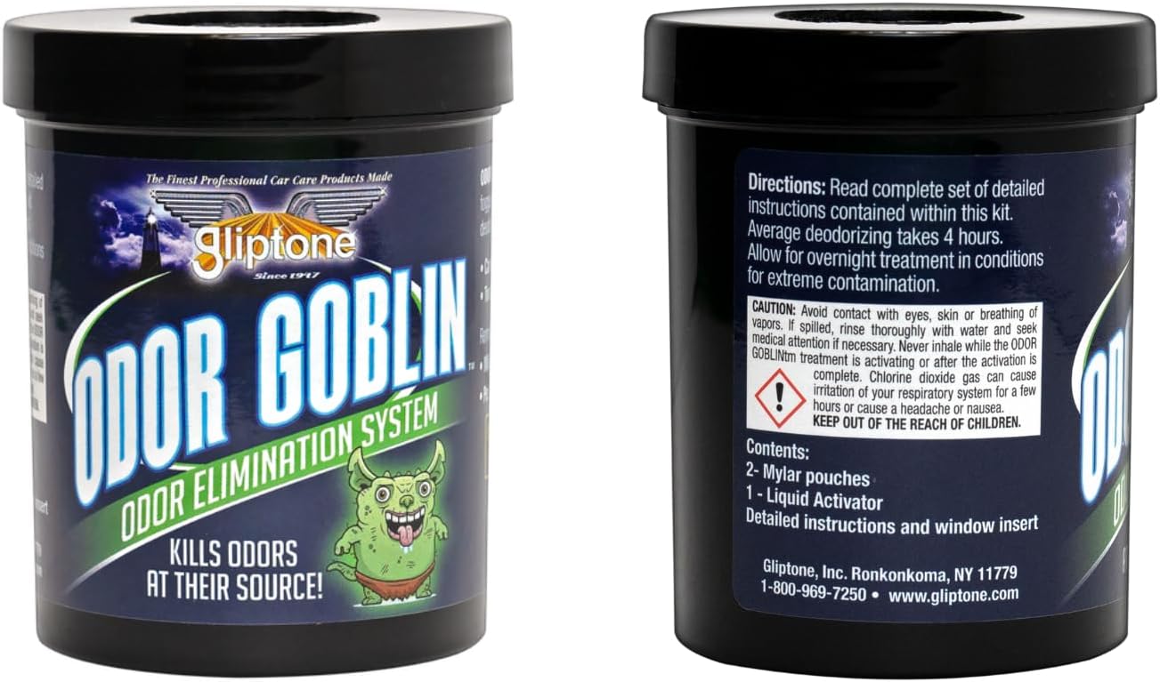 Odor Goblin, Chlorine Dioxide Fogger Odor Elimination System. Removes Many Types of Odors from Cars, Buses, Marine/RV, Trucks, SUV and Much More