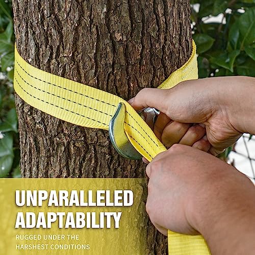 Tow Strap with Hooks 2”x20’ 15, 000 LBS, Tow Rope Metal Safety Hooks - Image 5