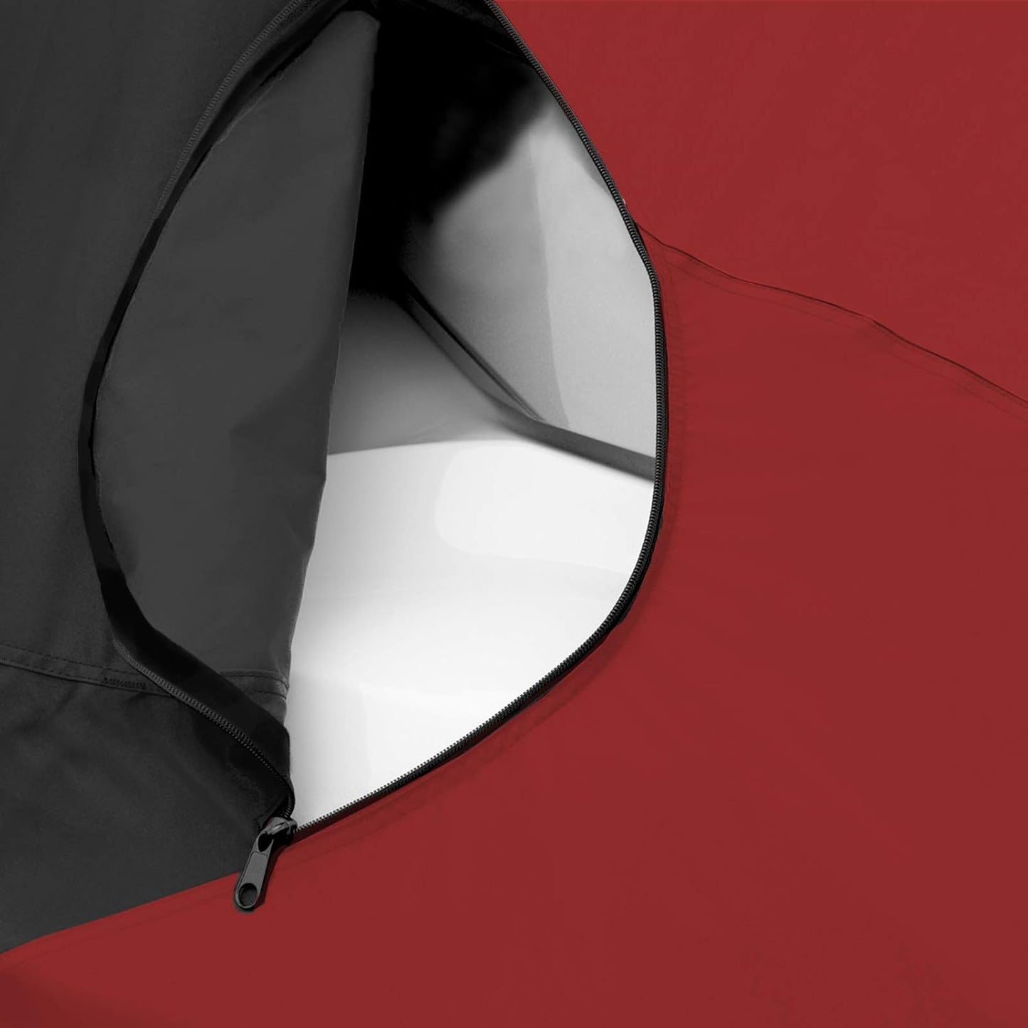 Trailerable Jet Ski Cover, Waterproof Marine Grade 600D Heavy Duty Polyester PWC Cover Burgundy/Black Fits from 116"-125" 2 Seater