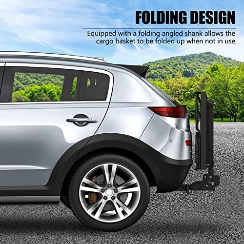 KAIRAY 500 Lbs Heavy Duty Hitch Mount Cargo Carrier 60" x 24" x 14.4" Folding - Image 4