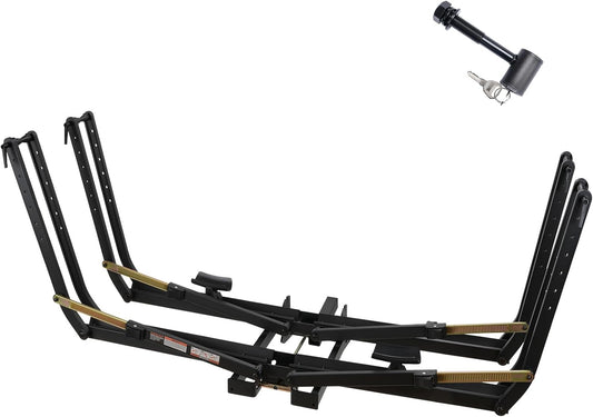 MagRack X2 Hitch 2 Ebike Rack, 150 lbs Capacity Electric Bike Carrier with 2 Arms, Foldable Bike Racks for Tow Hitch Up to 3.5-in Fat Tire 2" Receiver w/Lock