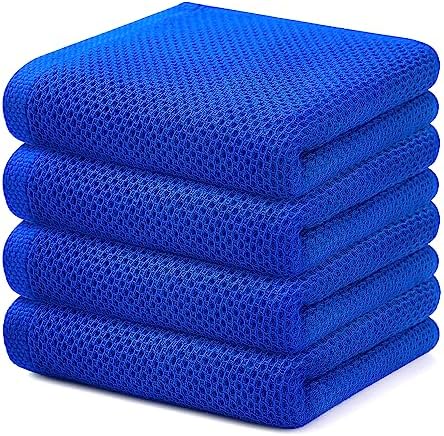Kitinjoy 100% Cotton Waffle 4-Pack Kitchen Towels by Kitinjoy