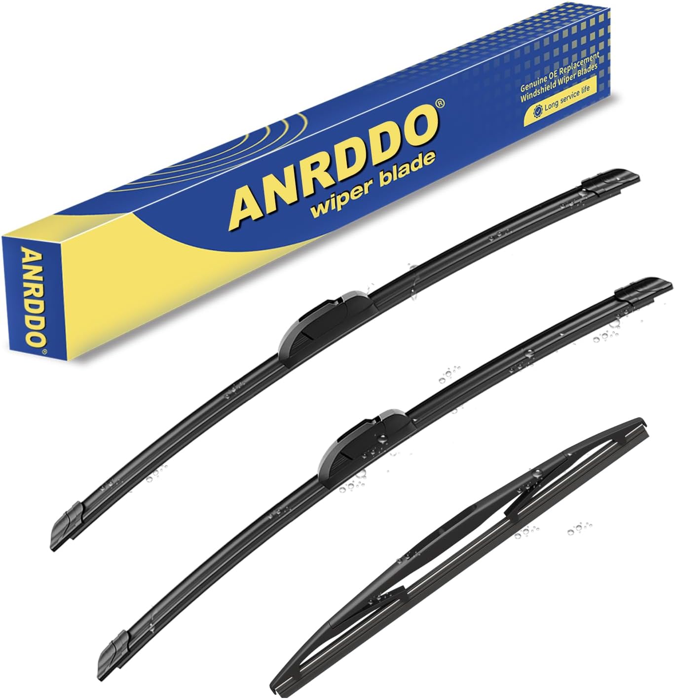 3 wipers Replacement for 2005-2022 Honda Odyssey, Windshield Wiper Blades Original Equipment Replacement - 26"/22"/16" (Set of 3) U/J HOOK