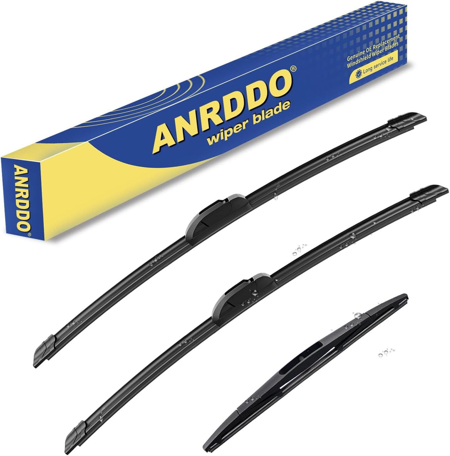 3 Wipers Factory Replacement For Subaru Crosstrek 2013-2017 XV Crosstrek 2013-2015 Impreza 2012-2016 Nissan Murano 11-2016 Windshield Wiper Blades Set 26"+16"+12"(Set of 3)