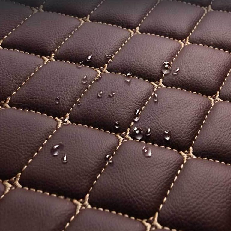 Customized Personalized car Floor mats, All-Weather Luxury car Floor mats, Waterproof and Anti Slip Leather car Floor mat Lining, 95% Customized car, Truck, and SUV Floor mats (Black Stripes)