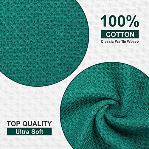 Kitinjoy 100% Cotton Waffle 12-Pack Kitchen Towels - Image 2