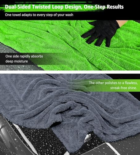 YeewayVeh Agile Giant Car Drying Towel, 1400 GSM - Image 6