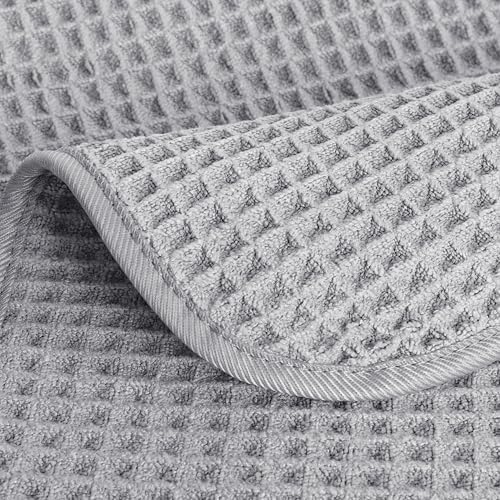 POLYTE 430 GSM Poly Blend Microfiber Waffle Wash Cloth Face Towel, 13x13 in - Image 5