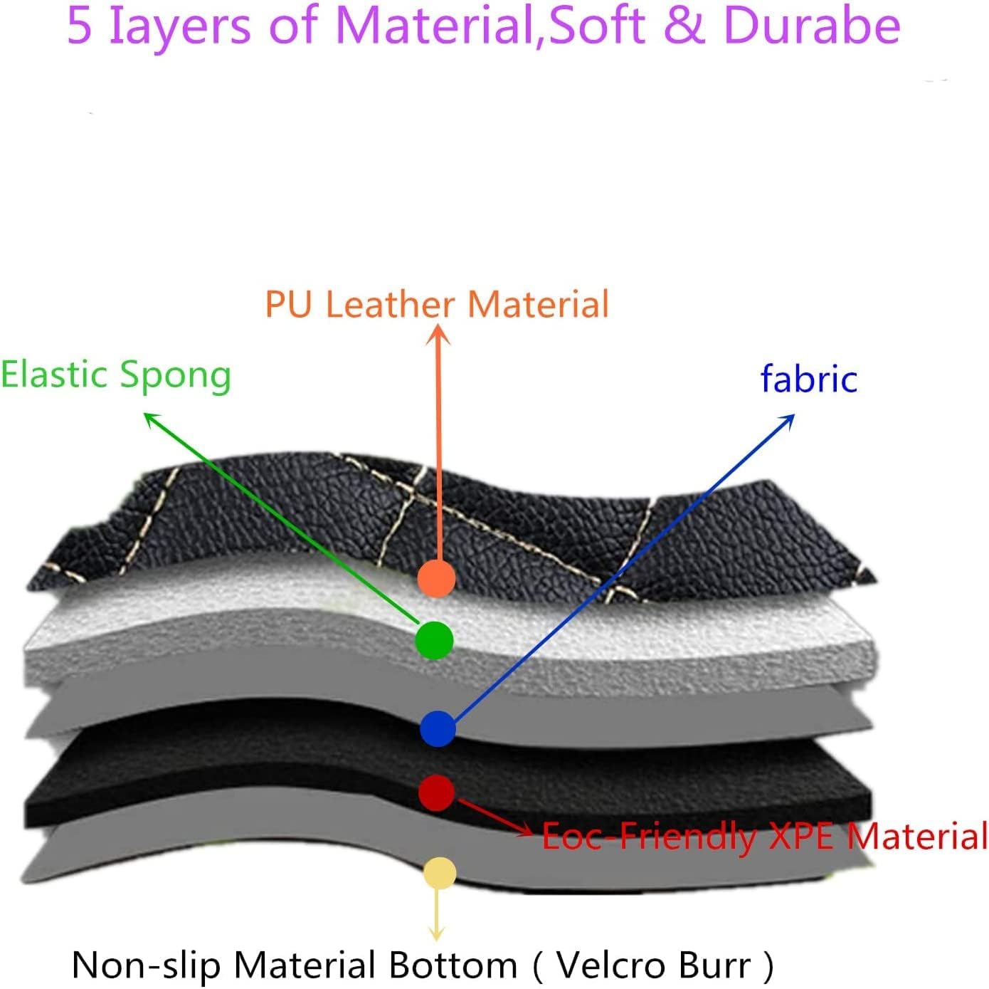 Custom All-Weather Protection Luxury Leather Floor Mats for Cars SUVs Trucks According Anti-Slip Leather Floor mats ﻿ (18,Yellow)