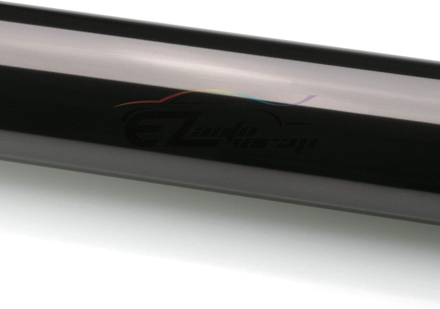 EZAUTO WRAP Free Tool Kit 12"x360" (1FT x 30FT) Glossy Medium Black Smoke Headlight Taillight Fog Light Side Marker Vinyl Tint Film Self Adhesive