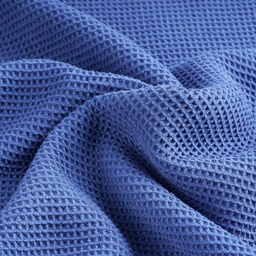 POLYTE 380 GSM Poly Blend Microfiber Quick Dry Waffle Bath Towel, 30x60 in - Image 7