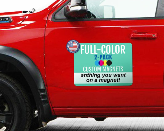 Magnet Me Up Customizable and Personalized Automotive Magnet Decals (16”x22” Rectangle)