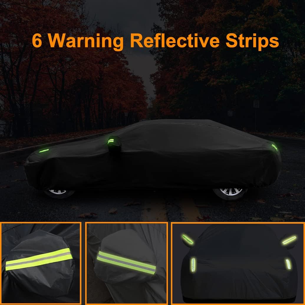 Custom Car Cover Compatible with BMW 3 Series M3 Sedan 2004-2025/4 Series M4 2013-2025, Waterproof Car Cover with Cotton Lining, All Weather Rain Snow Sun UV Cover for Outdoor Indoor