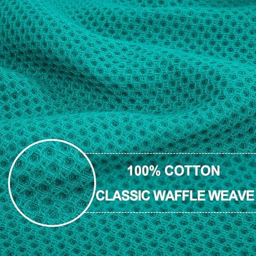 Homaxy 100% Cotton Waffle Weave Kitchen Dish Towels 6-Pack - Image 2