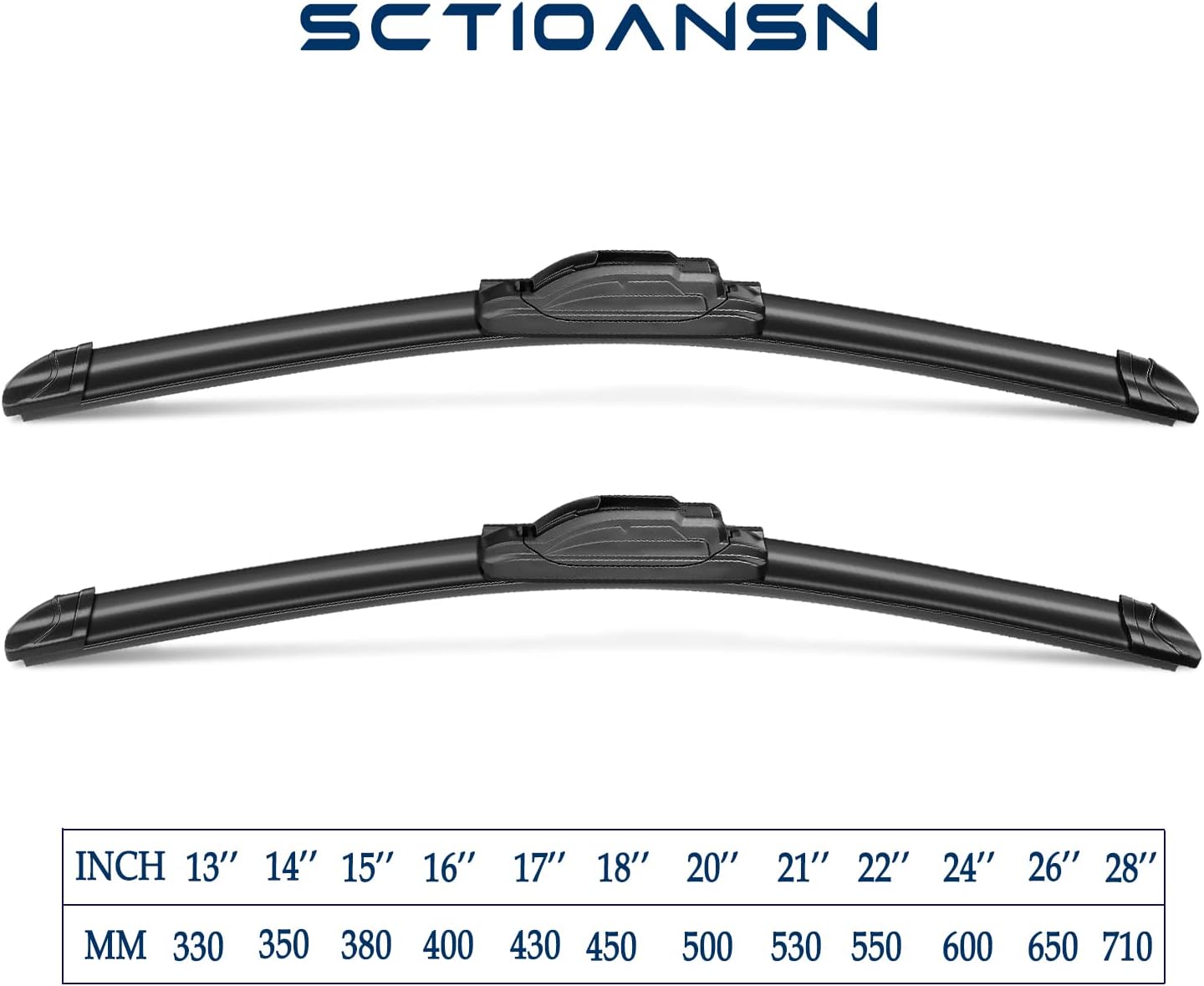 3 Wipers Set for Infiniti QX70 2014-2017, Windshield Wiper Blades Original Equipment Replacement Front and Rear- 24"/19"/14B" (Pack of 3) J- HOOK