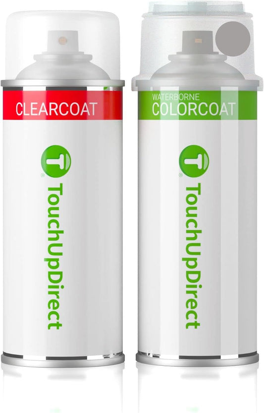 TouchUpDirect 1K0 Silver Knockout Metallic Compatible with Toyota Exact Match Touch Up Paint Aerosol - Essential Kit