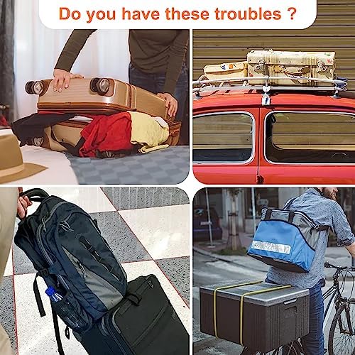 ZINZ 2-Pack High Elastic Luggage Strap Adjustable Suitcase Belt - Image 6
