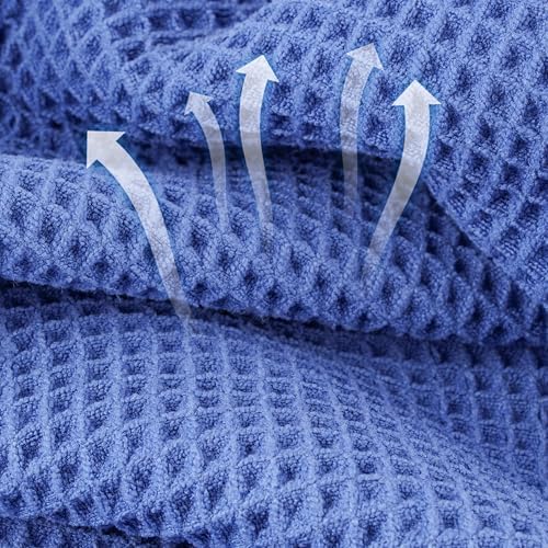 Microfiber Waffle Hand Towels, 4 Pieces, Fast Drying, Lint Free 430 GSM - Image 2