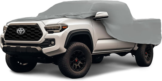 Car Covers Weatherproof Max Truck Cover & Warranty Compatible with Ford 2010-2019 F-150 SuperCab, 5.5 with Camper Shell– Outdoor Cover, Prevents Theft with Cable Lock