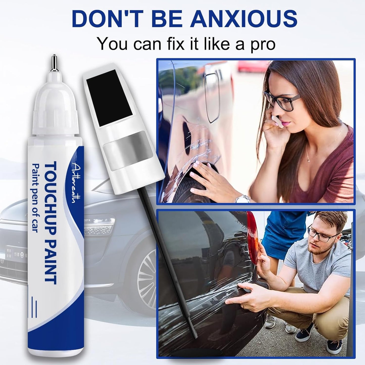 Silver Zynith(PSE/SSE) Touch Up Paint for JEEP-Exact Match–Chips and Nicks Car Paint Scratch Repair Kit Automotive Paint Pen for Wrangler-JK/Commander/Compass/Grand-Cherokee/Liberty/Patriot/Renegade