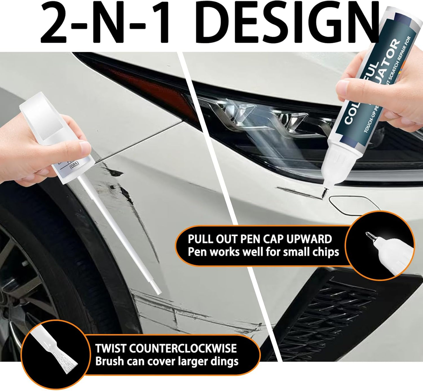 Matador Red Mica(3R1) Touch Up Paint for Lexus, Car Paint Pen Scratch Repair Two-In-One Touch Up Paint, Premium Car Scratch Remover for Deep Scratches