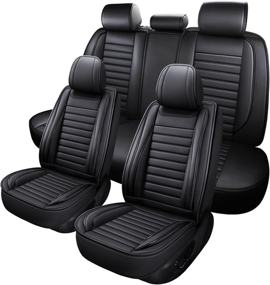 Car Seat Covers,Car Seat Protector Waterproof,Seat Covers Full Set, Car Seat Protectors,Automotive Seat Covers Fit for Most Cars Black