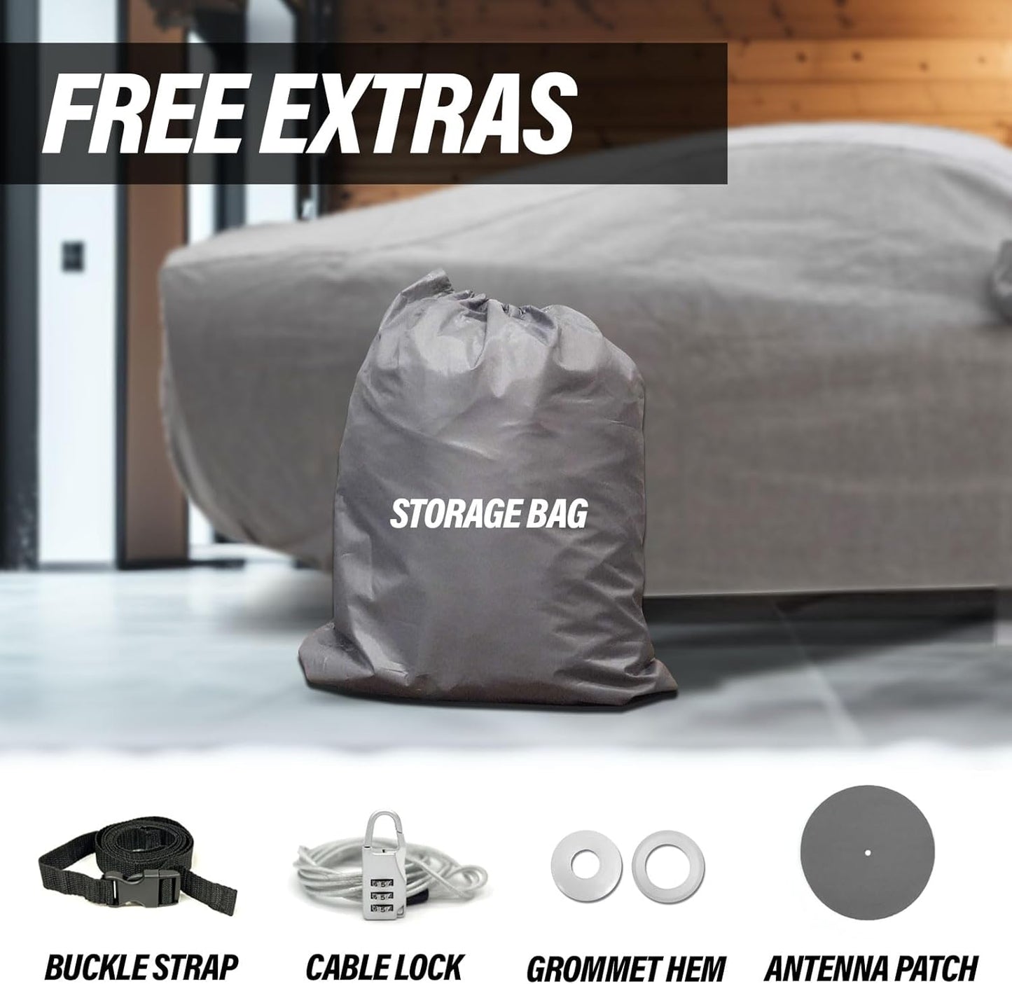 Supreme Full Car Cover - Semi Custom Fit for Orlando 2011-2018 SUV 4-Door | All-Weather Protection: Waterproof, Dustproof, Windproof, UV-Resistant | Includes Accessories
