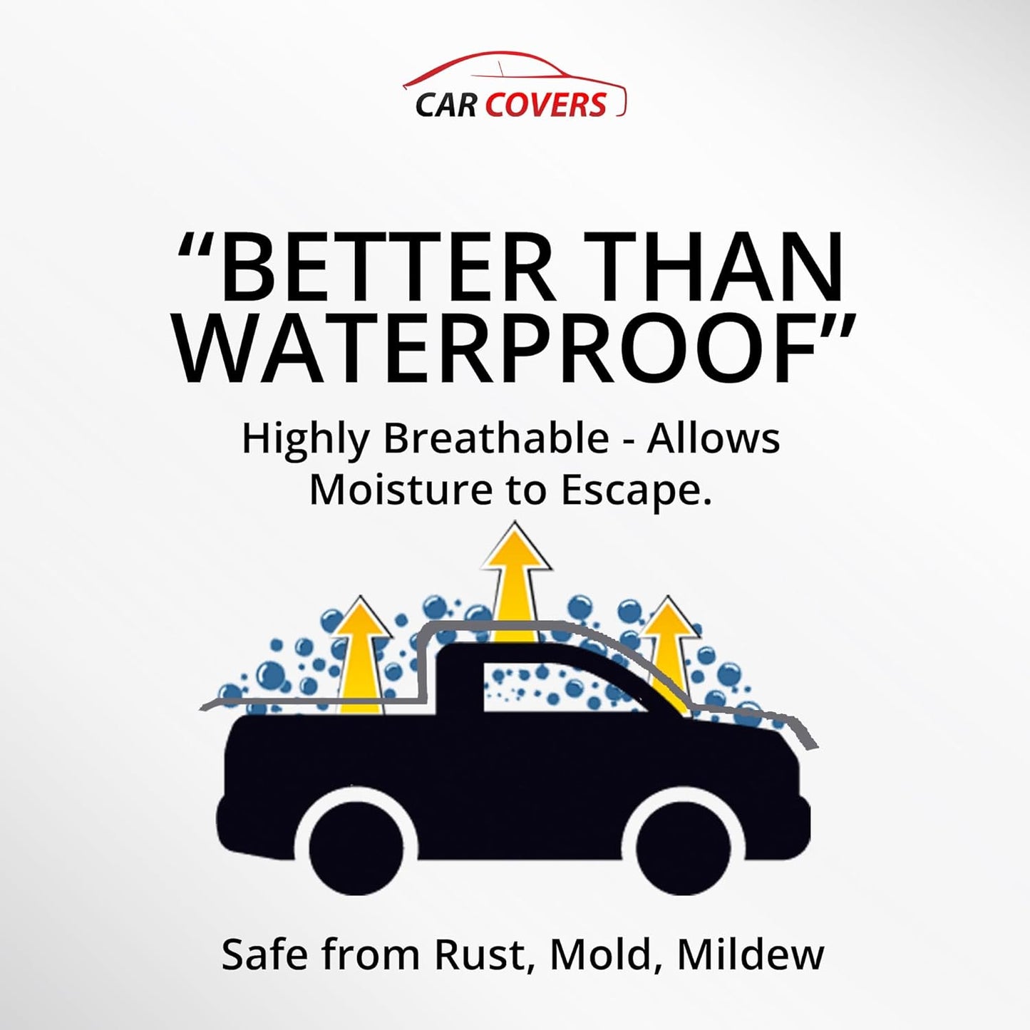 Car Covers Weatherproof Max Truck Cover & Warranty Compatible with Ford 2022-2023 F-450 Crew Cab, 8' & Shell– Outdoor Cover, Prevents Theft with Cable Lock
