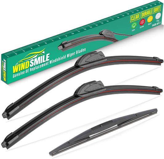 26" 24" 14" Windshield Wiper Blades Replacement for Honda Pilot 2016 2017 2018 2019 2020 2021 2022 Premium All Weather Front Rear Wipers Set - OEM Quality (Pack of 3)